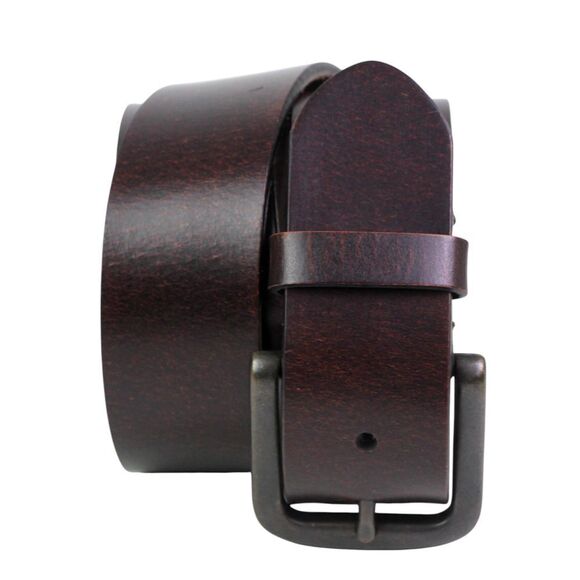 Levi's DARK BROWN GENUINE LEATHER 1 3/8"Wd DRESS CASUAL MEN'S BELT Sz 32/80 (A69 - Picture 1 of 14